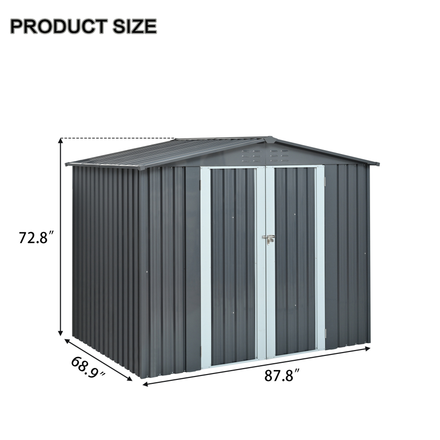 Metal Storage Shed with Double - đánh giá và giá Heavy Equipment Yard