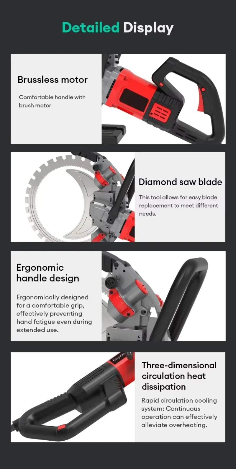 IKN Construction Demand 410mm  - đánh giá và giá Electric Concrete Cutter