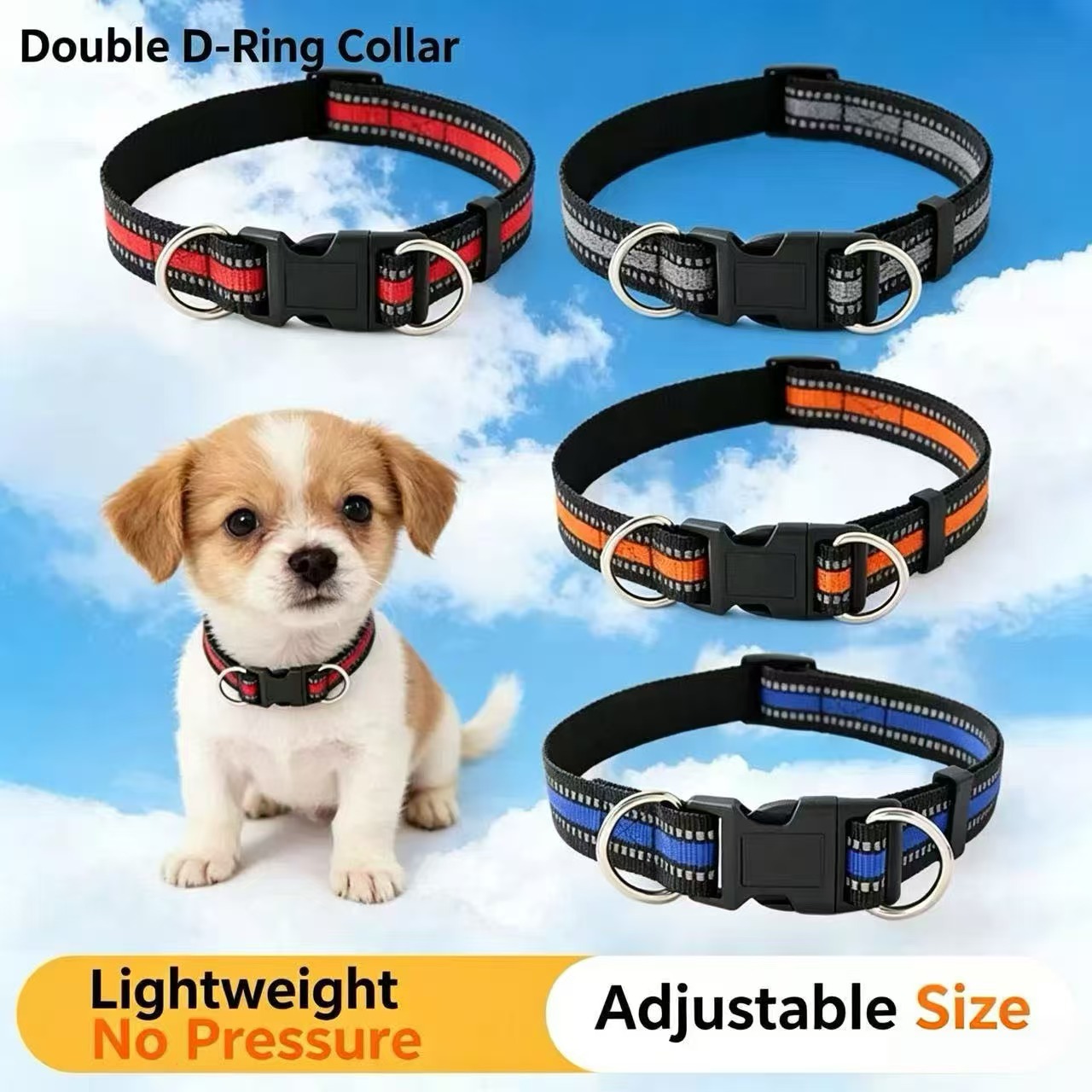 Double D-Ring Reflective Dog C - đánh giá và giá Heavy Equipment Cat