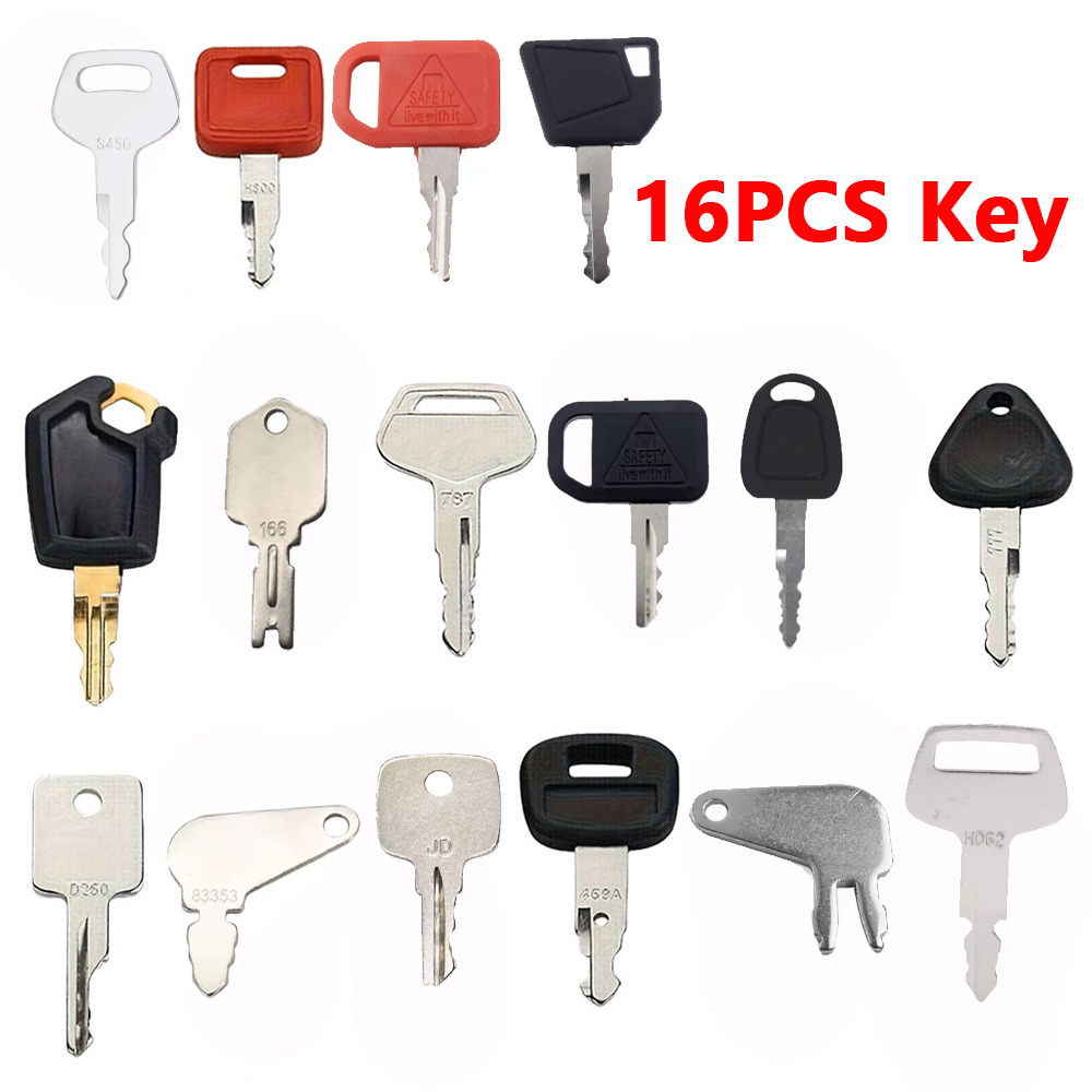 16PCS Heavy Equipment Key Set  - đánh giá và giá Heavy Equipment Cat