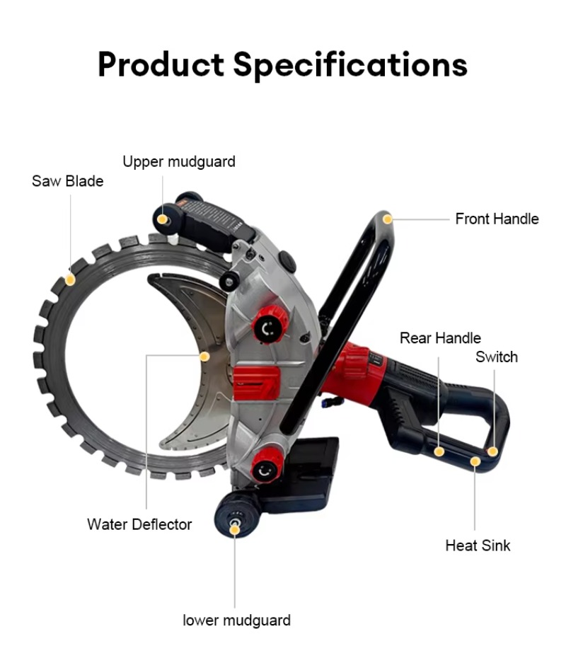 8800W Electric Power Concrete  - đánh giá và giá Electric Concrete Cutter